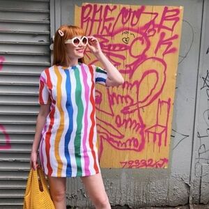 Nooworks Salvation Stripe Tee dress